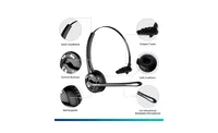 Delton 10X Trucker/Computer Bluetooth Headset w/ Auto Pairing Usb Dongle and Holding hook