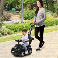 Costway 3 1 Ride on Push Car Toddler Stroller Sliding w/Music
