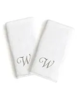 Linum Home Textiles Monogrammed Luxury 100 Turkish Cotton Novelty 2 Piece Hand Towels Collection