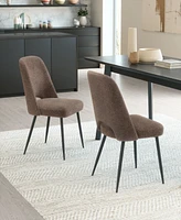 Zuo 32" Steel, Polyester Teddy Boho Dining Chair