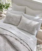 Tommy Bahama Home Makena Cotton Reversible 3 Piece Quilt Set, Full/Queen