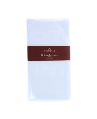 Trafalgar Men's Baker's Dozen Cotton Handkerchiefs (13 Pack)