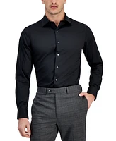 Alfani Men's Slim-Fit Temperature Regulating Dress Shirt, Created for Macy's