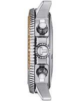 Tissot Men's Swiss Chronograph Seastar 1000 Gray Textile Strap Watch 46mm