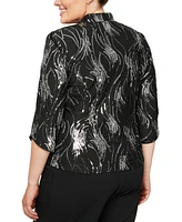 Alex Evenings Plus Size Sequined Twinset