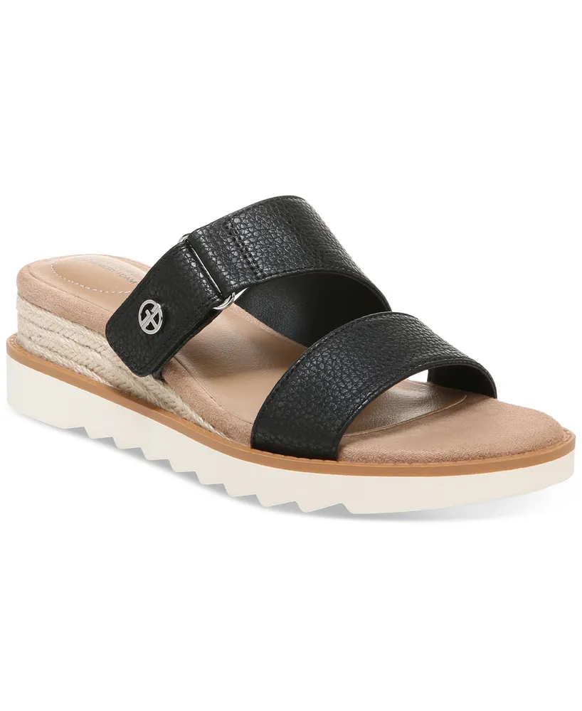 Giani Bernini Women's Bryerr Memory Foam Double Band Wedge Sandals, Created for Macy's