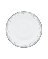 Noritake Satin Flourish 4 Piece Saucer Set, Service for 4