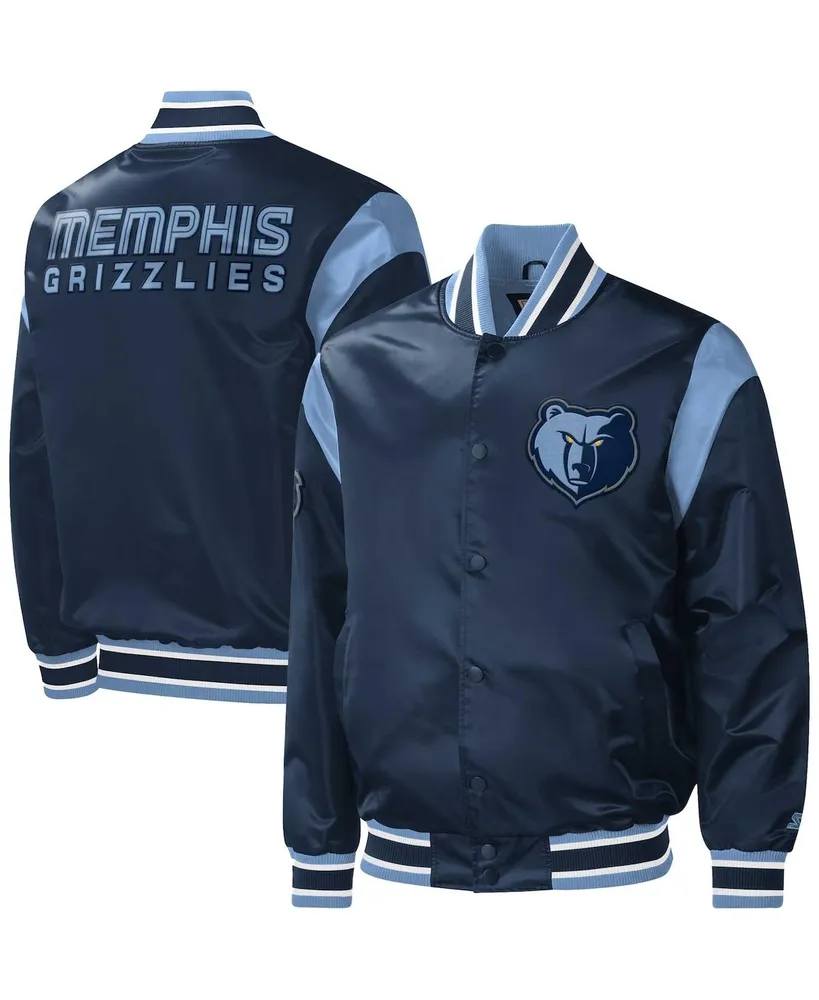 Starter Detroit Tigers Varsity Satin Full-Snap Jacket S / Tigers Navy Mens Outerwear