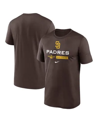Men's Nike Brown San Diego Padres 2022 Postseason Authentic Collection Dugout T-shirt