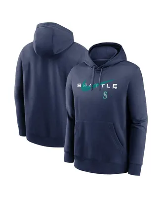 Men's Nike Navy Seattle Mariners Big and Tall Over Arch Pullover Hoodie