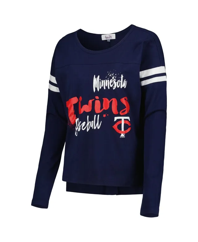 Touch Women's Navy Milwaukee Brewers Free Agent Long Sleeve T-shirt