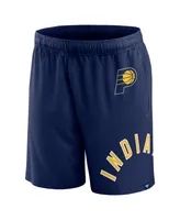 Men's Fanatics Navy Indiana Pacers Free Throw Mesh Shorts