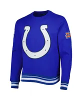 Men's Pro Standard Royal Indianapolis Colts Mash Up Pullover Sweatshirt