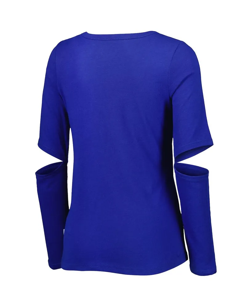 Women's Touch Royal New York Mets Formation Long Sleeve T-shirt