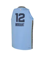 Big Boys and Girls Jordan Ja Morant Blue Memphis Grizzlies 2022/23 Swingman Jersey - Statement Edition