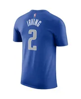 Men's Nike Kyrie Irving Blue Dallas Mavericks Icon Name and Number T-shirt