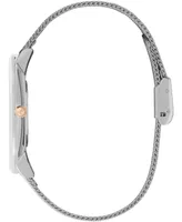 Olivia Burton Women's Celestial Ultra Slim Silver-Tone Stainless Steel Bracelet Watch 40mm