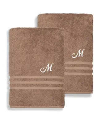 Linum Home Textiles Turkish Cotton Personalized 2 Piece Denzi Bath Towel Set