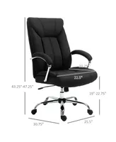 Vinsetto Adjustable Home Office Chair, Computer Desk Chair w/ Padded Seat