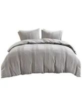 Closeout! Urban Habitat Darby Lightweight 3 Piece Soft Cotton Gauze Waffle Weave Duvet Cover Set, Full/Queen