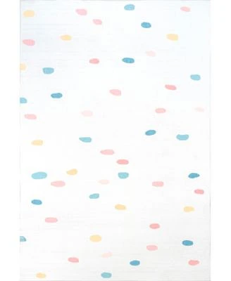 Nuloom Whimsy Calla Kids Polka Dot Nursery Or Playroom Area Rug