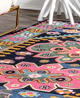 nuLoom Shanti Transitional Floral Marcia 5' x 8' Area Rug