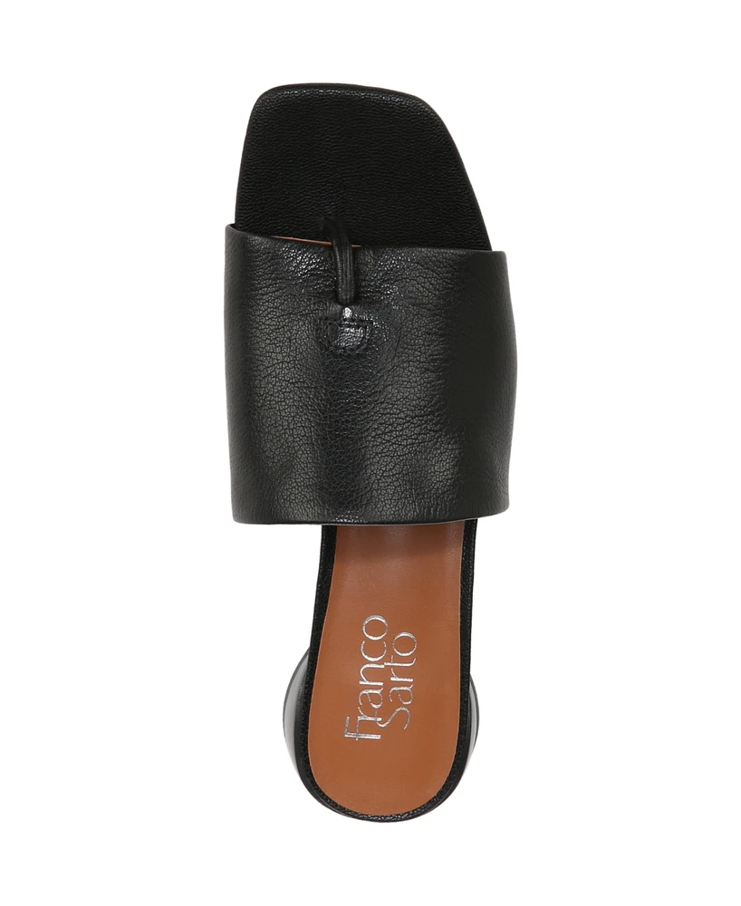 Franco Sarto Women's Loran Stacked Heel Slide Dress Sandals