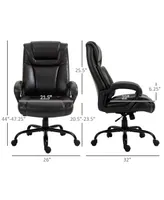 Vinsetto Big and Tall Executive Office Chair w/ Pu Leather Fabric, Wheel