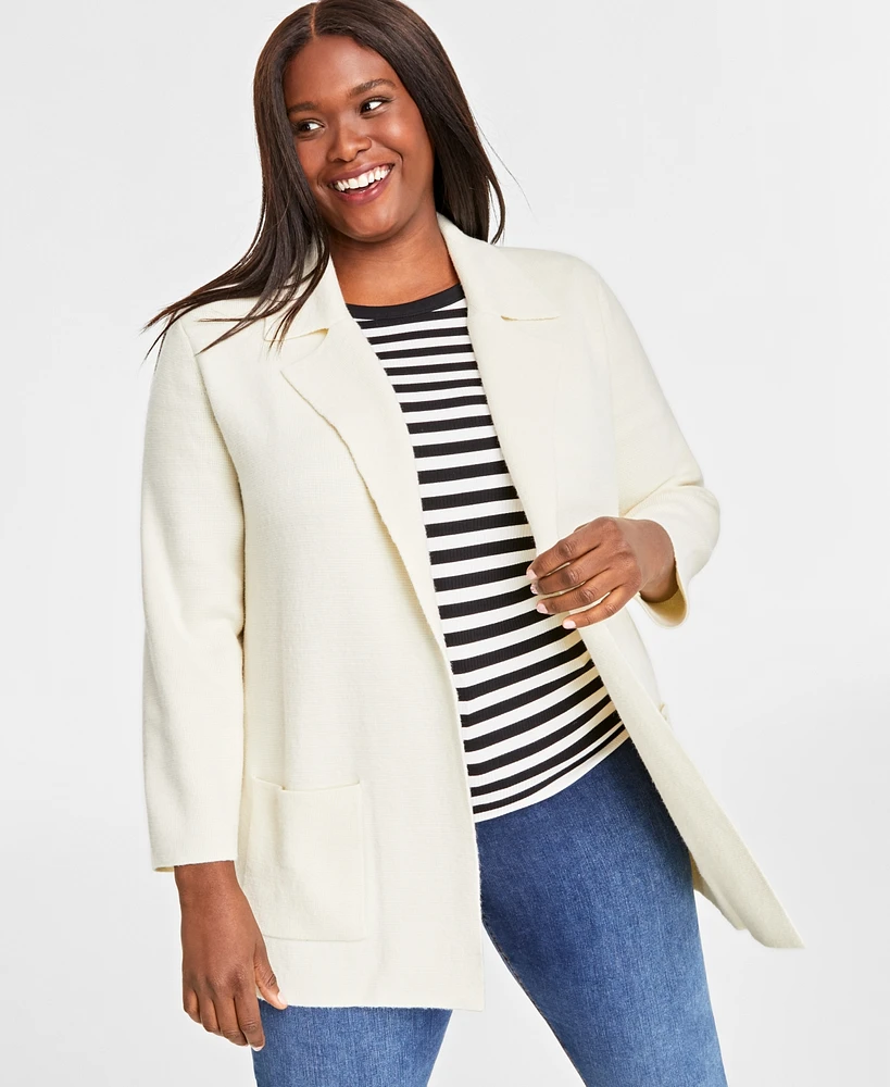 On 34th Plus Sweater Blazer, Created for Macy's