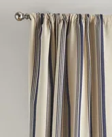 Tommy Hilfiger Bold Stripe Pole Top Blackout 2 Piece Curtain Panel Collection
