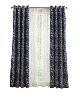 Tommy Hilfiger Carine Floral Grommet Room Darkening 2-Piece Curtain Panel, 50" x 108"