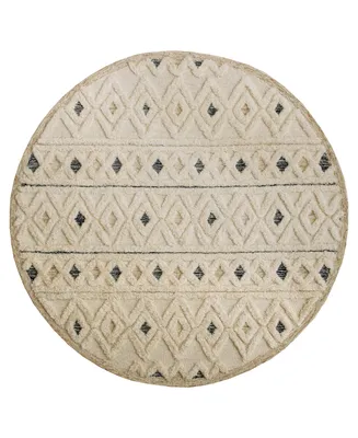 Lr Home Sweet SINUO54112 4' x 4' Round Area Rug