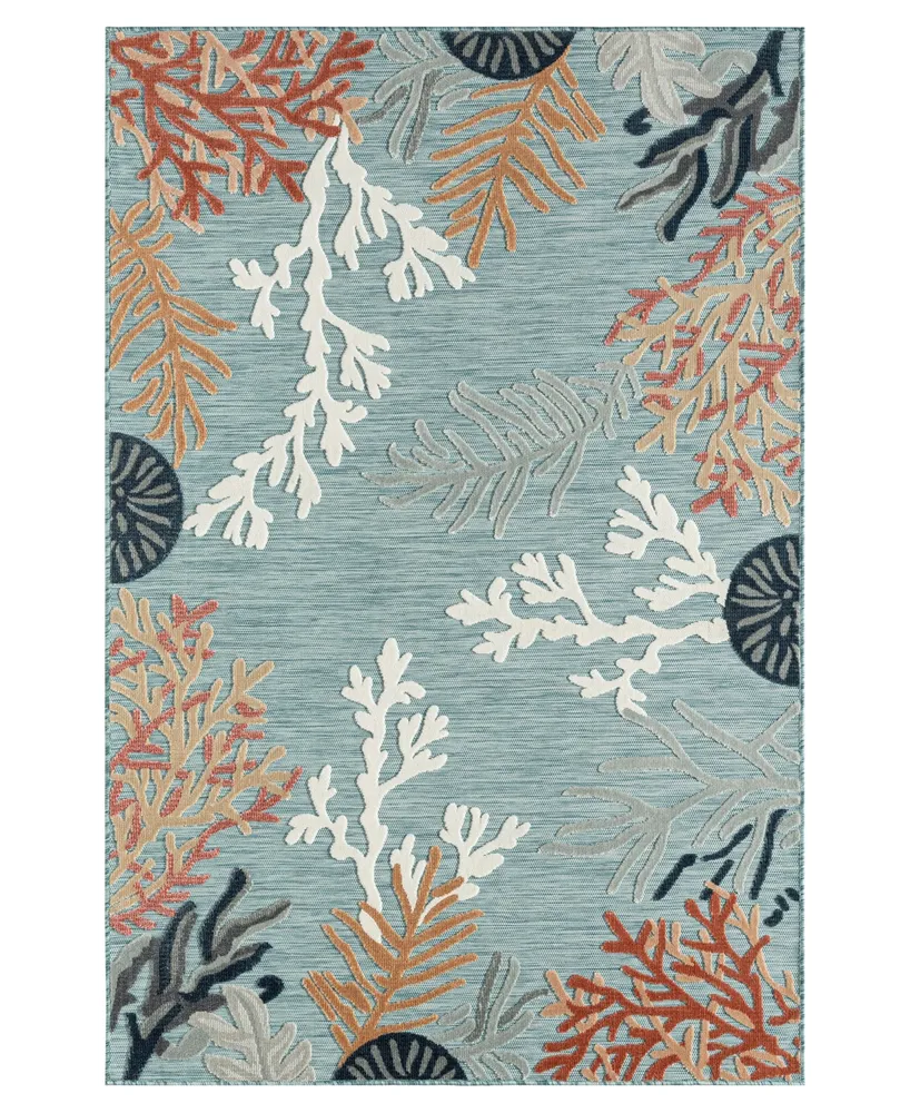 Lr Home Vance VERND8210B 7'9" x 9'9" Outdoor Area Rug