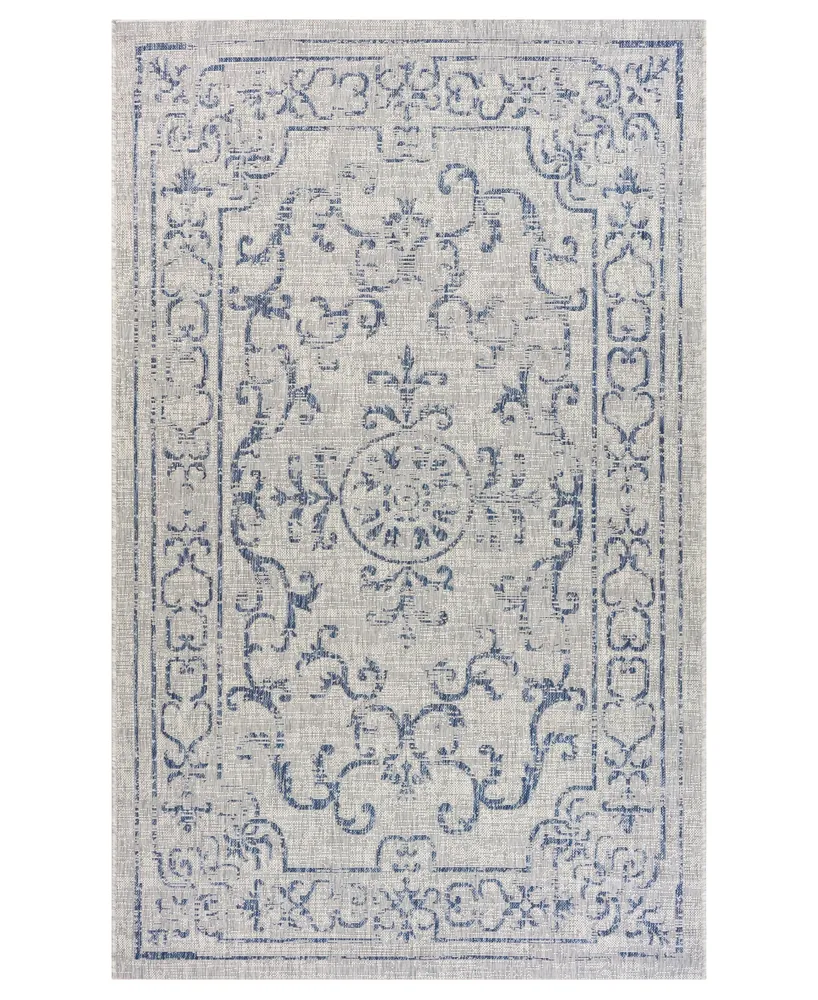 Lr Home Sunny SUNSH81249 7'9" x 9'9" Outdoor Area Rug