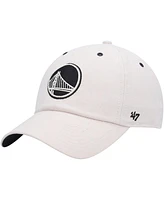 Men's '47 Brand Cream Golden State Warriors Lunar Clean Up Adjustable Hat