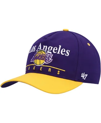 Men's '47 Brand Purple, Gold Los Angeles Lakers Super Hitch Adjustable Hat