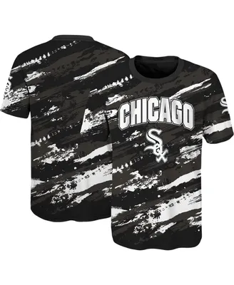 Big Boys and Girls Black Chicago White Sox Stealing Home T-shirt