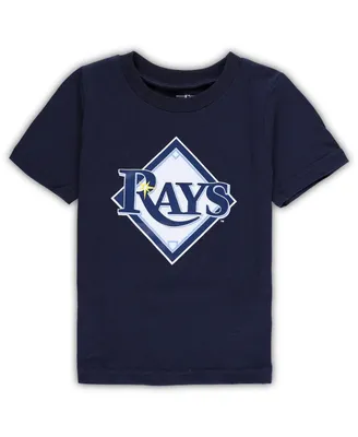 Toddler Boys and Girls Navy Tampa Bay Rays Team Crew Primary Logo T-shirt