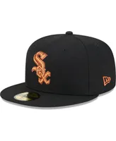 Men's New Era Black Chicago White Sox Metallic Pop 59FIFTY Fitted Hat