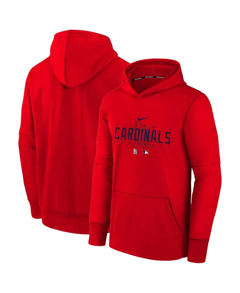 Youth Red St. Louis Cardinals Primary Team Logo Pullover Hoodie