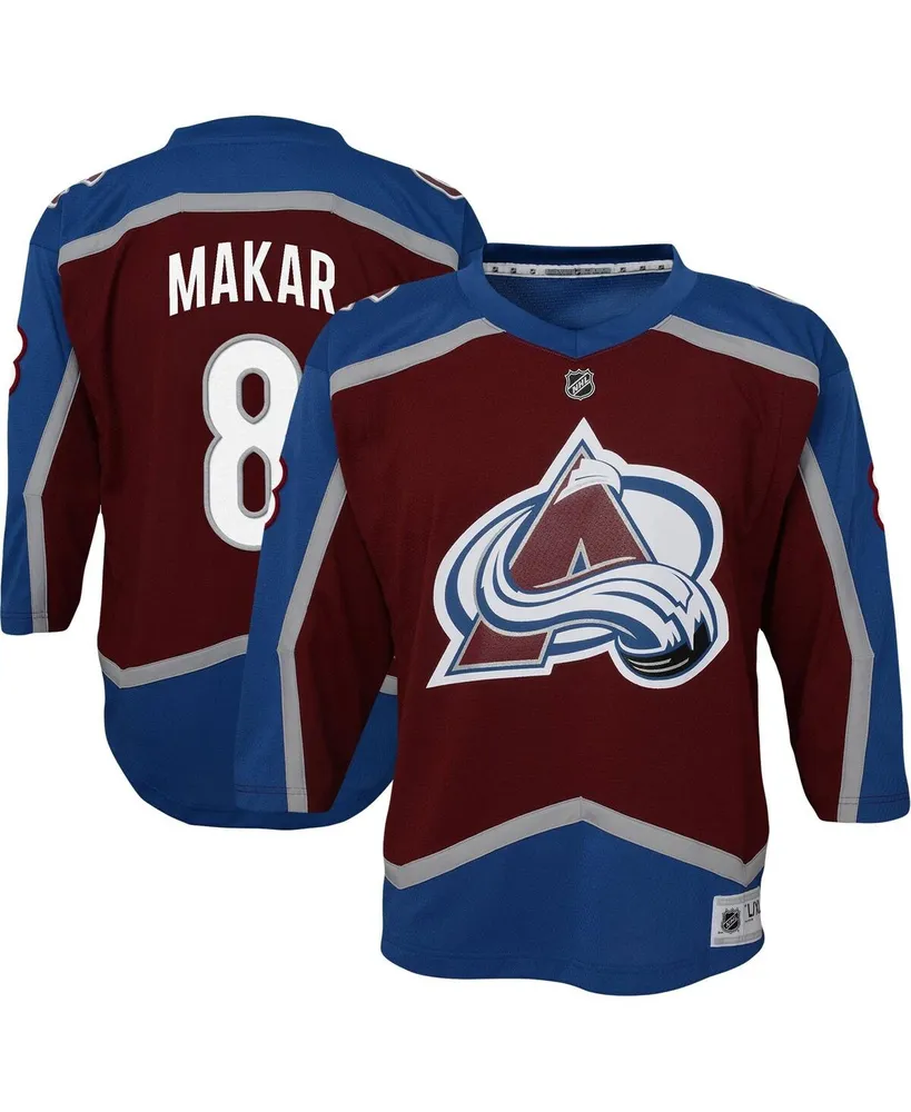 Big Boys and Girls Cale Makar Burgundy Colorado Avalanche Home Replica Player Jersey