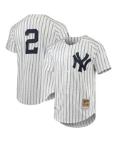 Men's Mitchell & Ness Derek Jeter White New York Yankees Cooperstown Collection Authentic Jersey