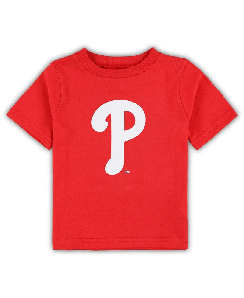 Infant Boys and Girls Red Philadelphia Phillies Team Crew Primary Logo T-shirt