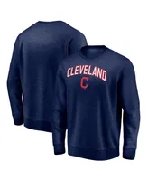 Men's Fanatics Navy Cleveland Indians Gametime Arch Pullover Sweatshirt