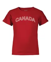 Big Boys and Girls Legends Freddie Freeman Red Canada Baseball 2023 World Baseball Classic Name and Number T-shirt