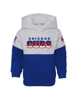 Infant Boys and Girls Royal Heather Gray Chicago Cubs Playmaker Pullover Hoodie Pants Set