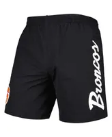 Men's Mitchell & Ness Black Denver Broncos Team Essentials Nylon Shorts