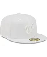 Men's New Era Washington Nationals White on 59FIFTY Fitted Hat