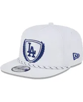 Men's New Era White Los Angeles Dodgers Golfer Tee 9FIFTY Snapback Hat