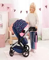 Bayer Design Dolls Blue, Pink, Stars Pram Xeo